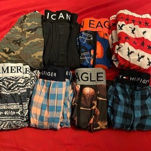 American eagle/ Tommy Hilfiger boxers